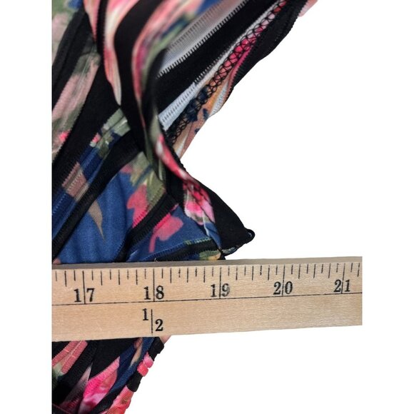 Joseph Ribkoff artsy floral Sheath knit Dress size 12 - Picture 4 of 9